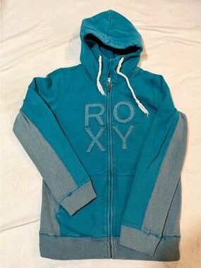 Roxy Teal Plush Fleece Jacket - Roxy Teal